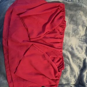 Off the shoulder reddish/purple shirt, size Medium